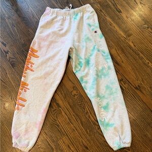 LANY Malibu Night Chanpion brand sweatpants tie-dye size M
